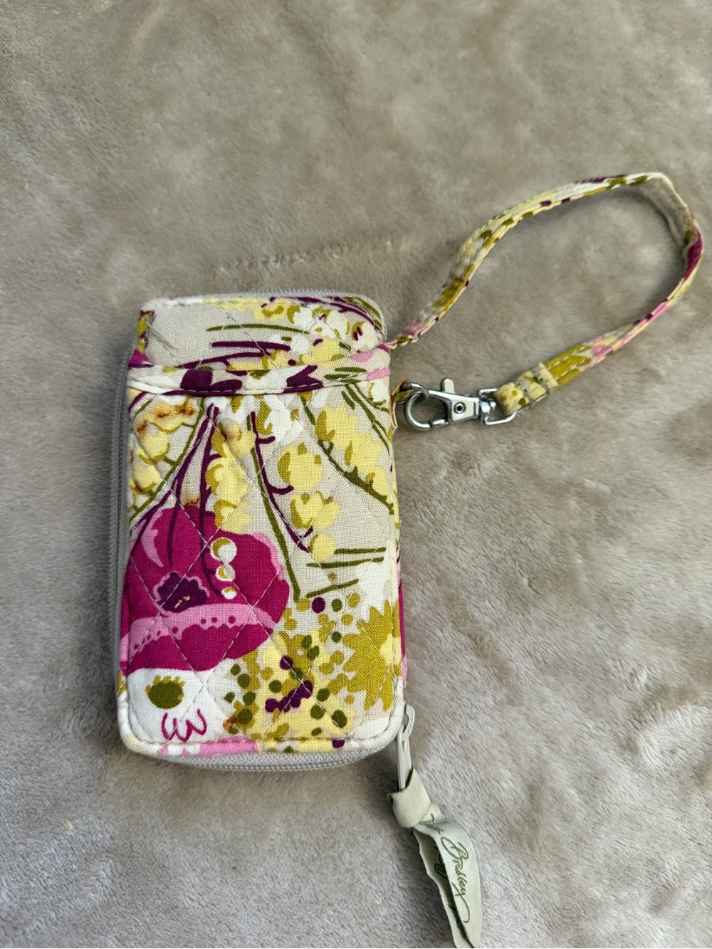 Vera Bradley Floral Wristlet Phone Case in Pink and Yellow